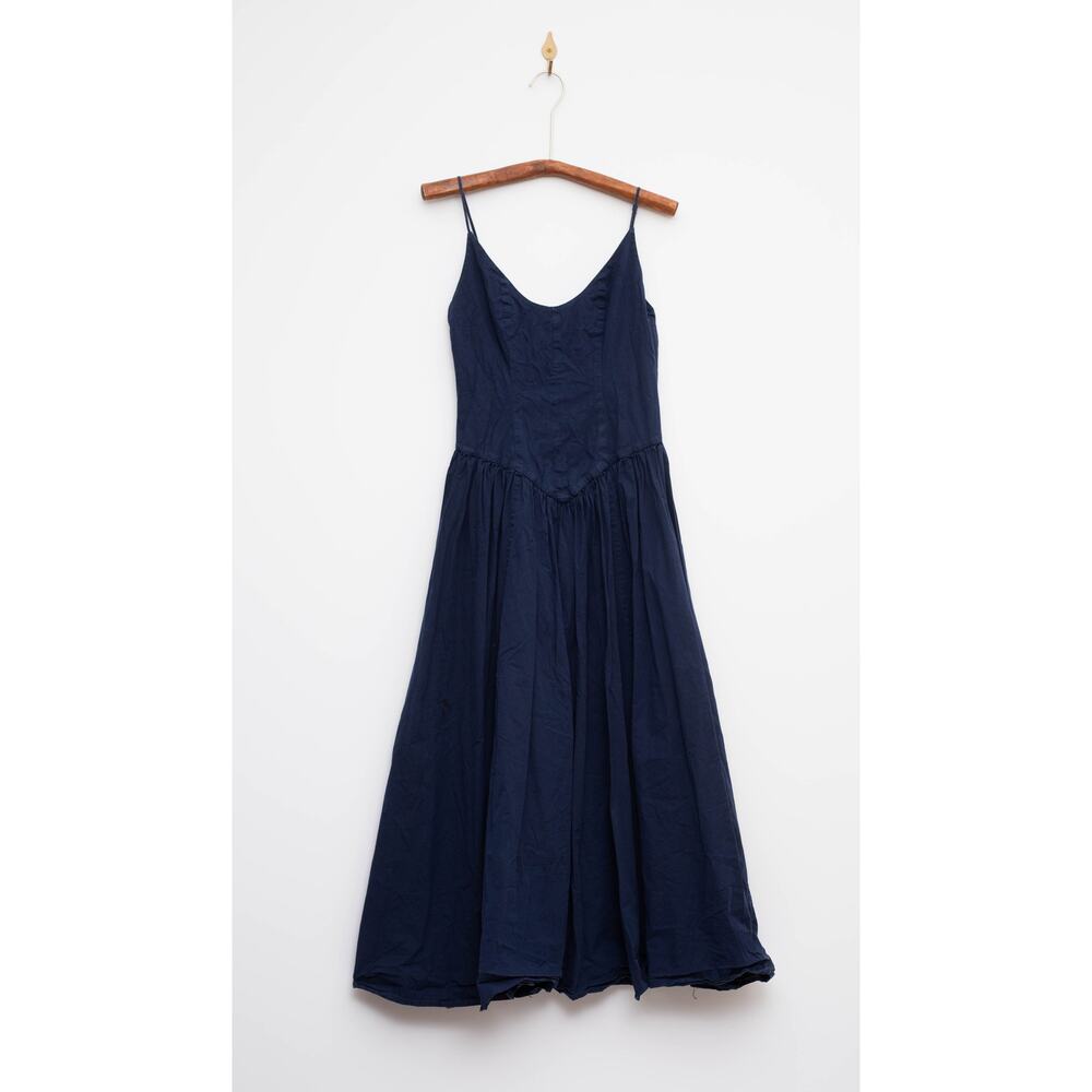 Staud Dena Blue Cotton Dress Size 4 - Picture 5 of 8